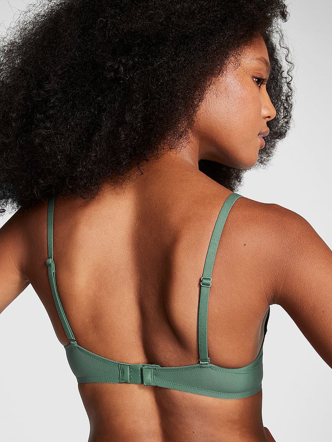vs Pink Wear Everywhere Wear Everywhere Push-Up Bra Fresh Forest 2 of 4 