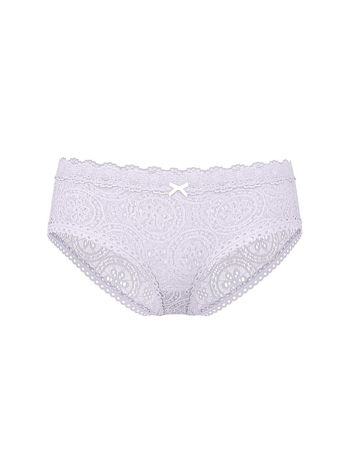 vs Pink Wink Eyelet Lace Cheeky Panty Purple Whisper 1 of 2 
