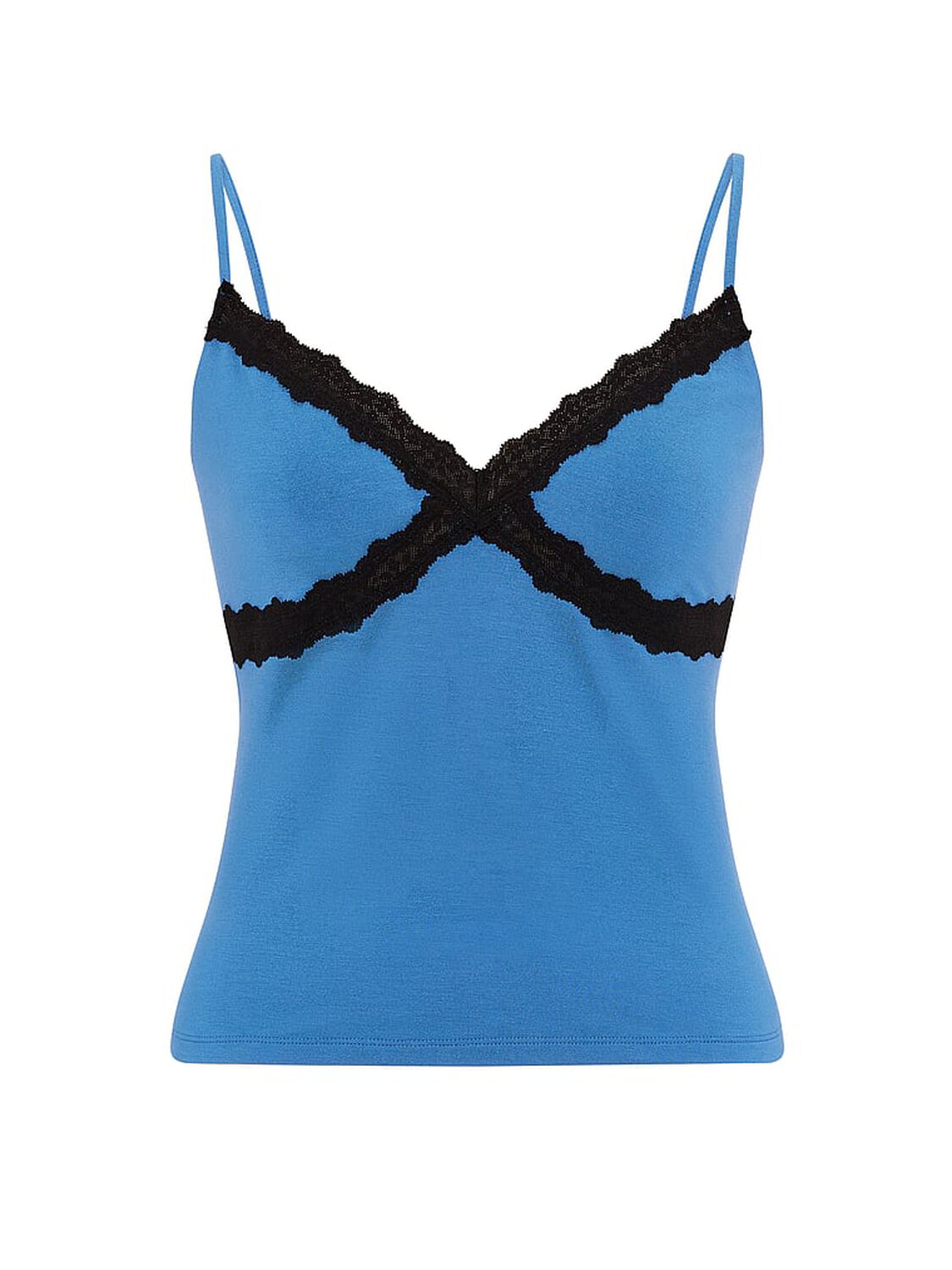 vs Pink Modal Lace-Trim Cami Varsity Blue 3 of 4 