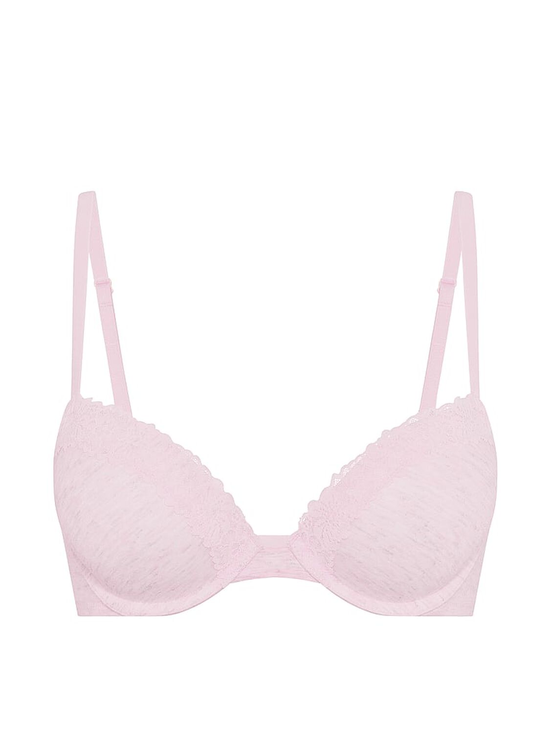 vs Pink Wear Everywhere&trade; Super Push-Up Bra Heather Petal Pink 3 of 3 