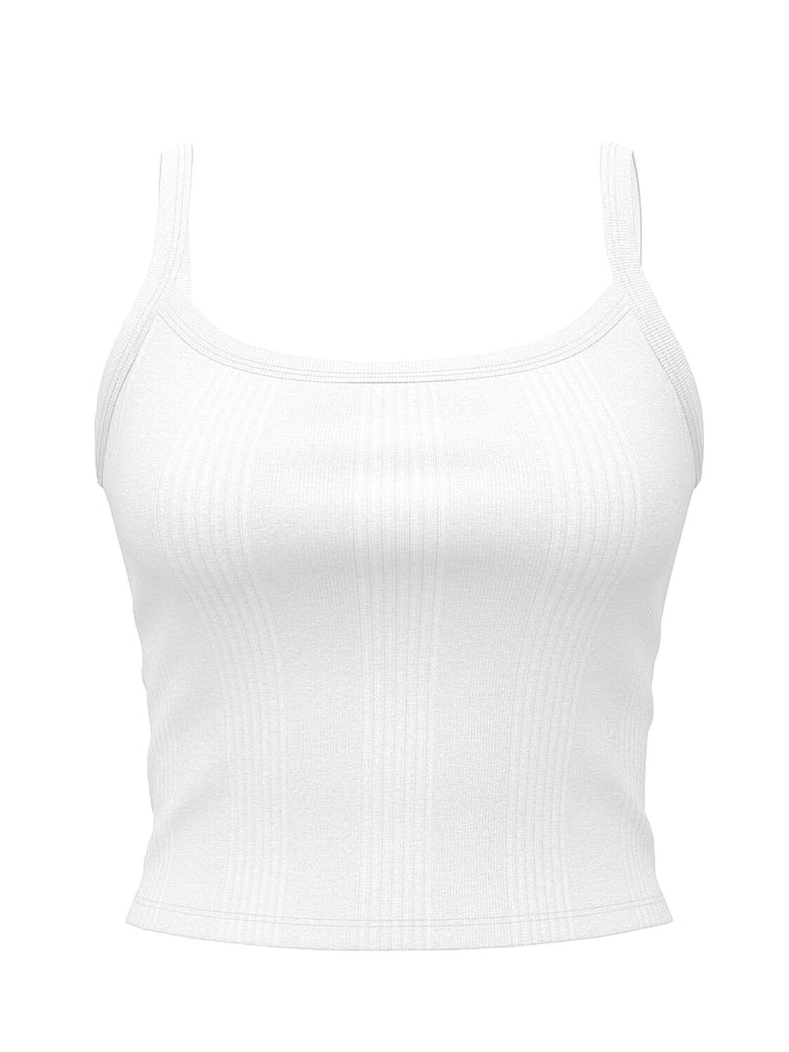 vs Pink Multi Rib Cami Vs White 3 of 3 