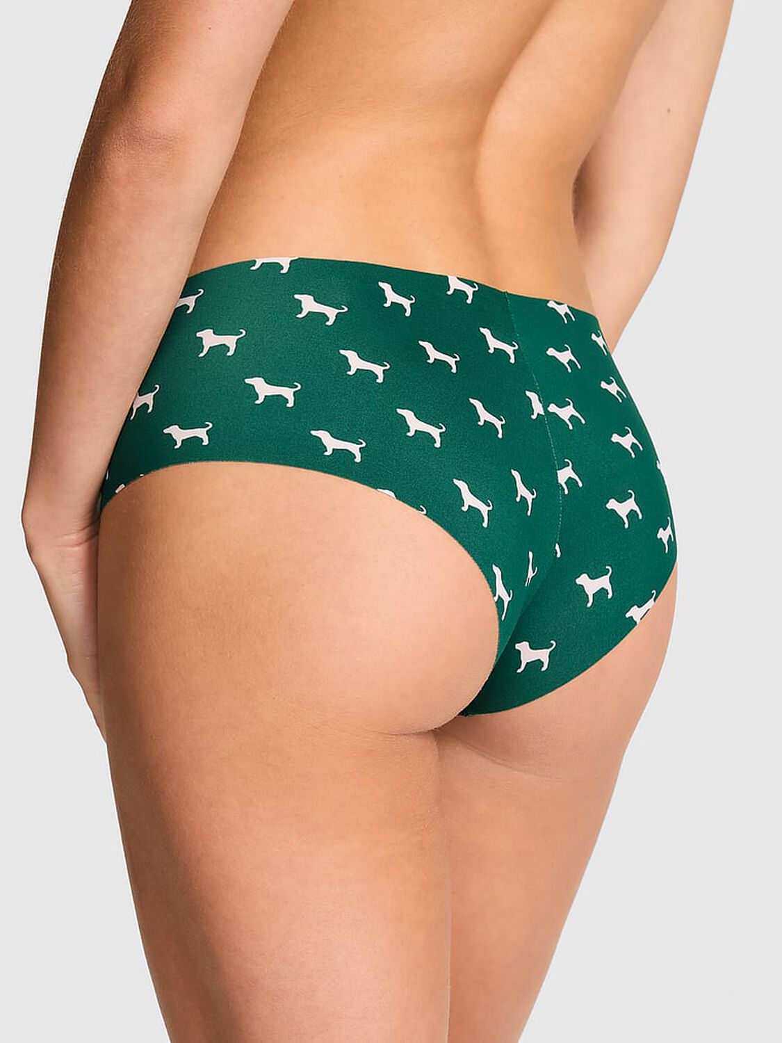 vs Pink No-Show Cheeky Panty Dk Garden Dog 2 of 3 