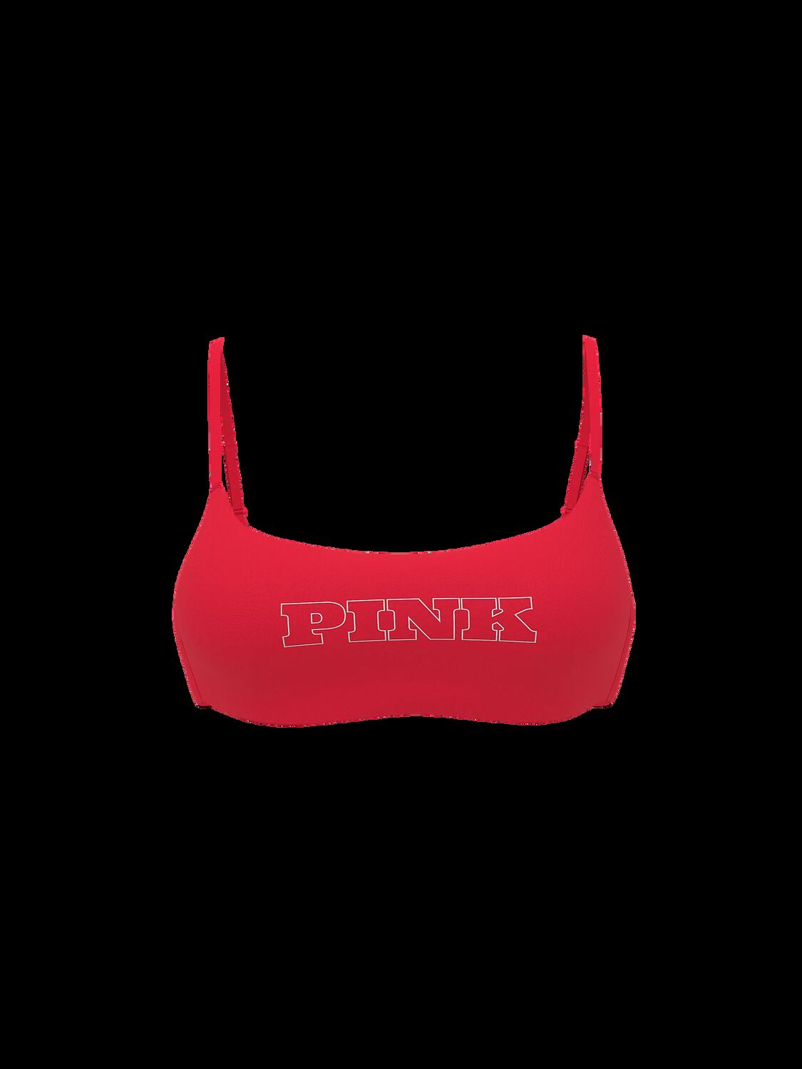 vs Pink Relay Square-Neck Sports Bra Red Pepper 4 of 4 