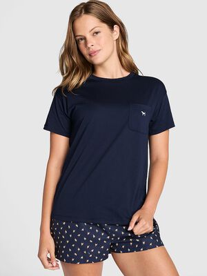 100% Cotton Light As Air Jersey Pocket Tee