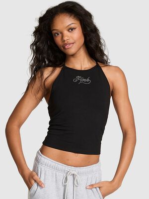 All-Day Cotton&trade; High-Neck Tank