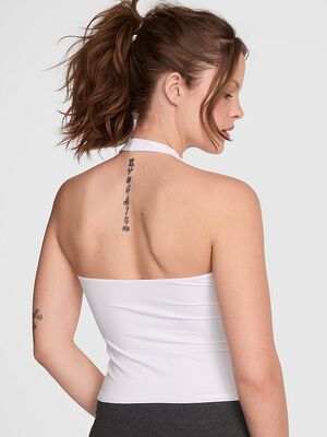 Base Stretch Halter Tank Top