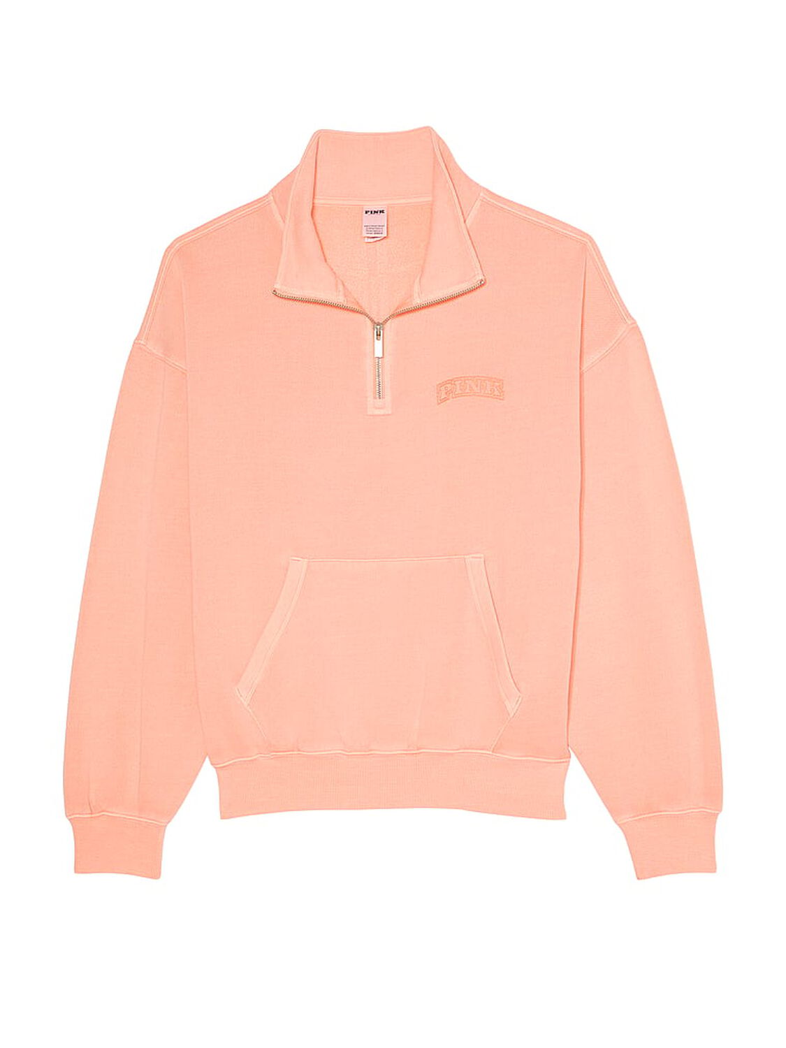 vs Pink Ivy Fleece Quarter-Zip Sweatshirt Orange Hills 3 of 3 