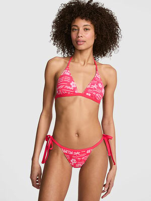 Low-Rise Side-Tie Cheeky Bikini Bottom