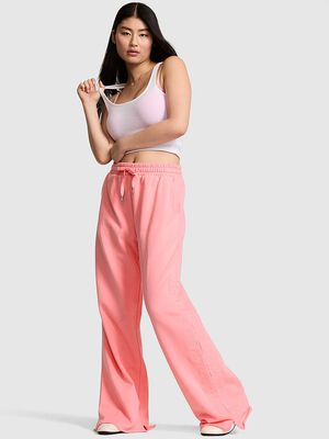 Campus Fleece&trade; Wide-Leg Split-Hem Sweatpants