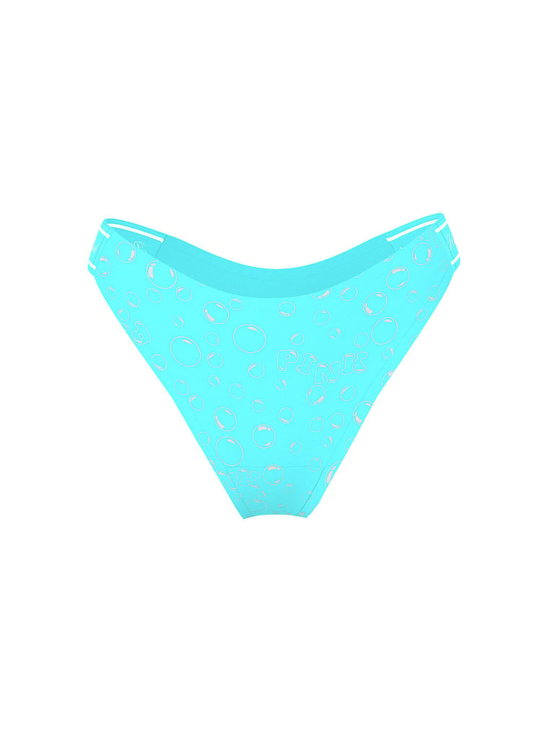 vs Pink Logo Cotton High-Leg Thong Panty 3 of 3 