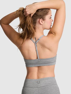 PINK Relay&trade; Ruched Plunge Sports Bra