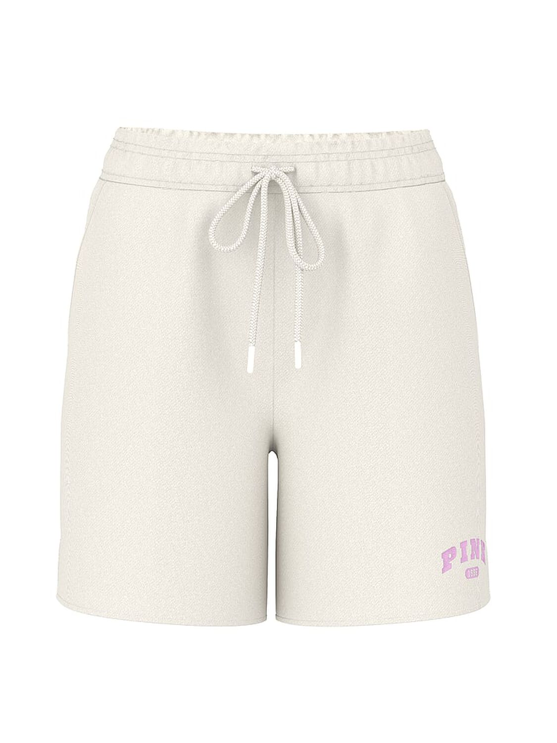 vs Pink Ivy Fleece Campus Shorts Winter White 3 of 3 