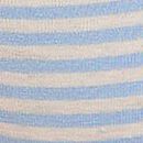 Cotton Lace-Trim Cheeky Panty, Heather Blue Dancer Stripe Print, swatch