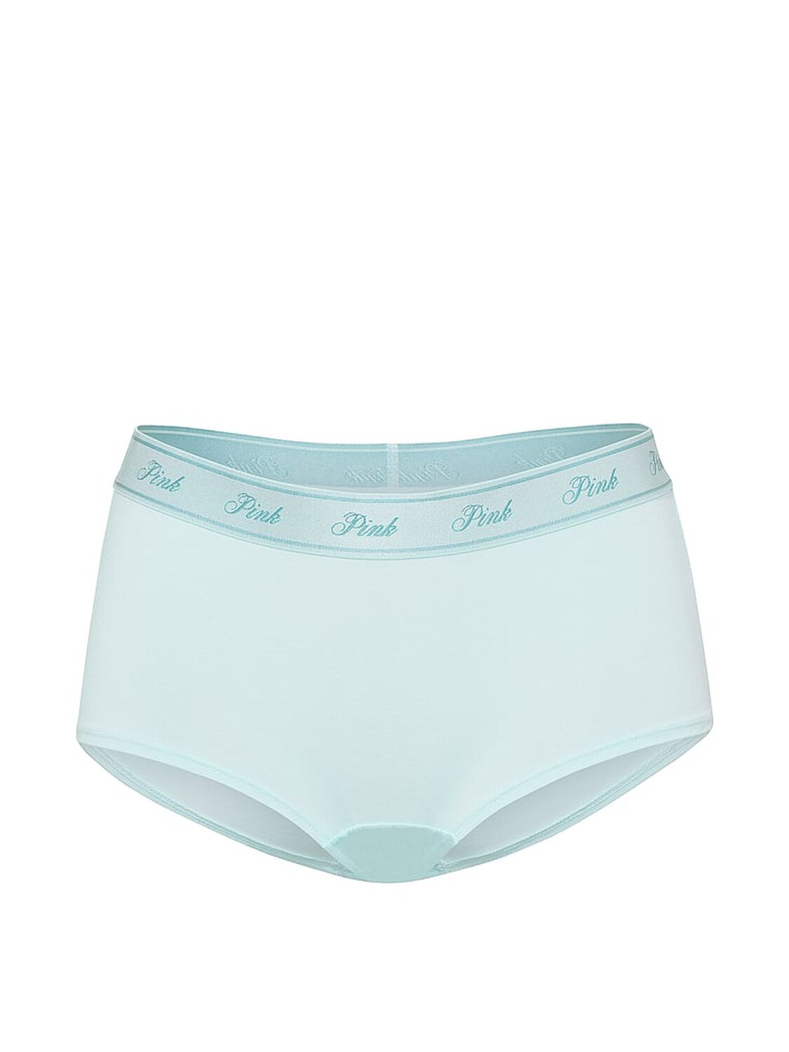 vs Pink Logo Cotton Boyshort Panty Spray Blue 3 of 3 