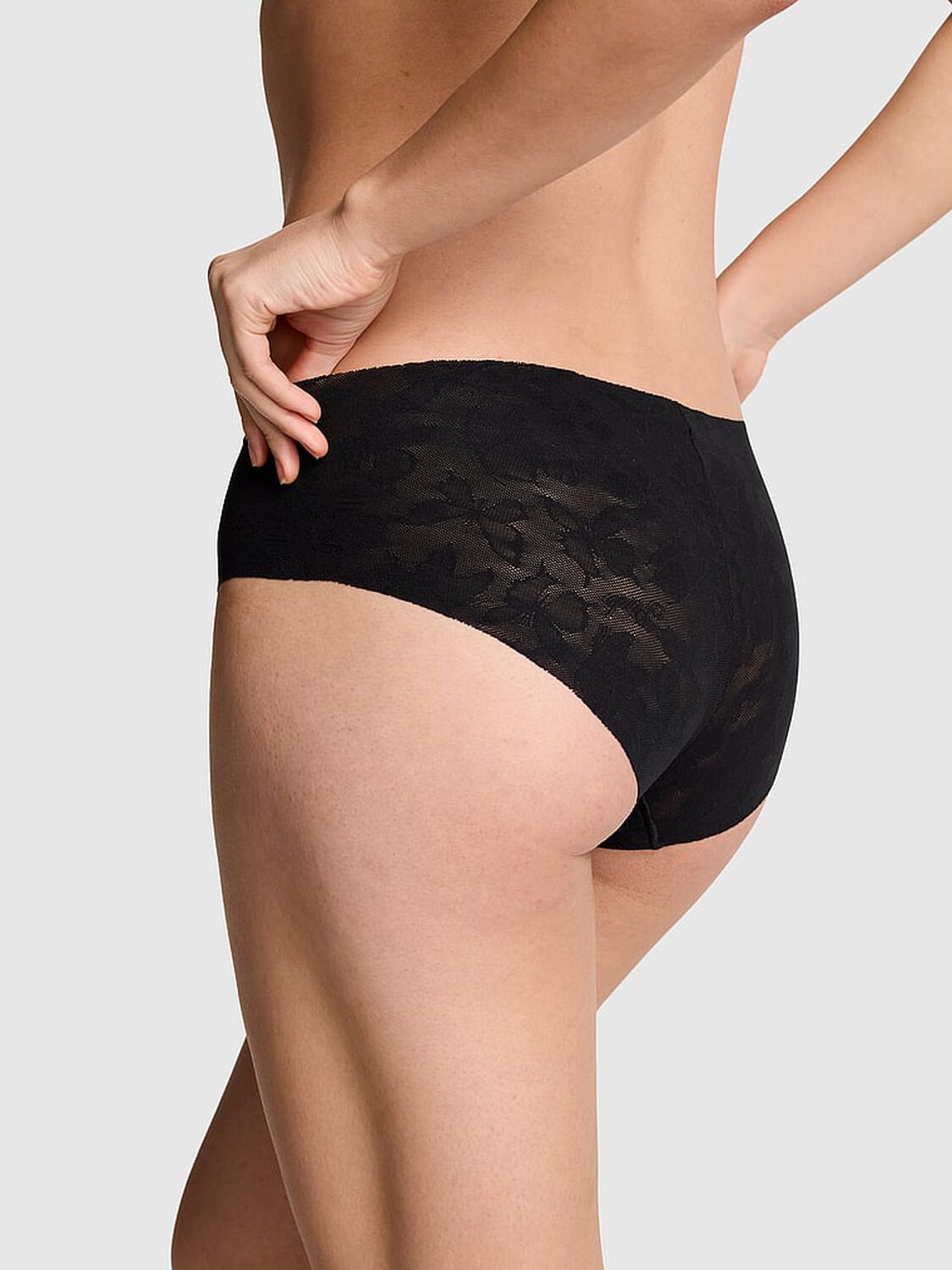 vs Pink No-Show Hiphugger Panty Black 2 of 3 