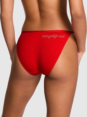 Logo Cotton String Bikini Panty