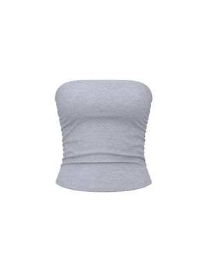 All-Day Cotton&trade; Side-Ruched Tube Top