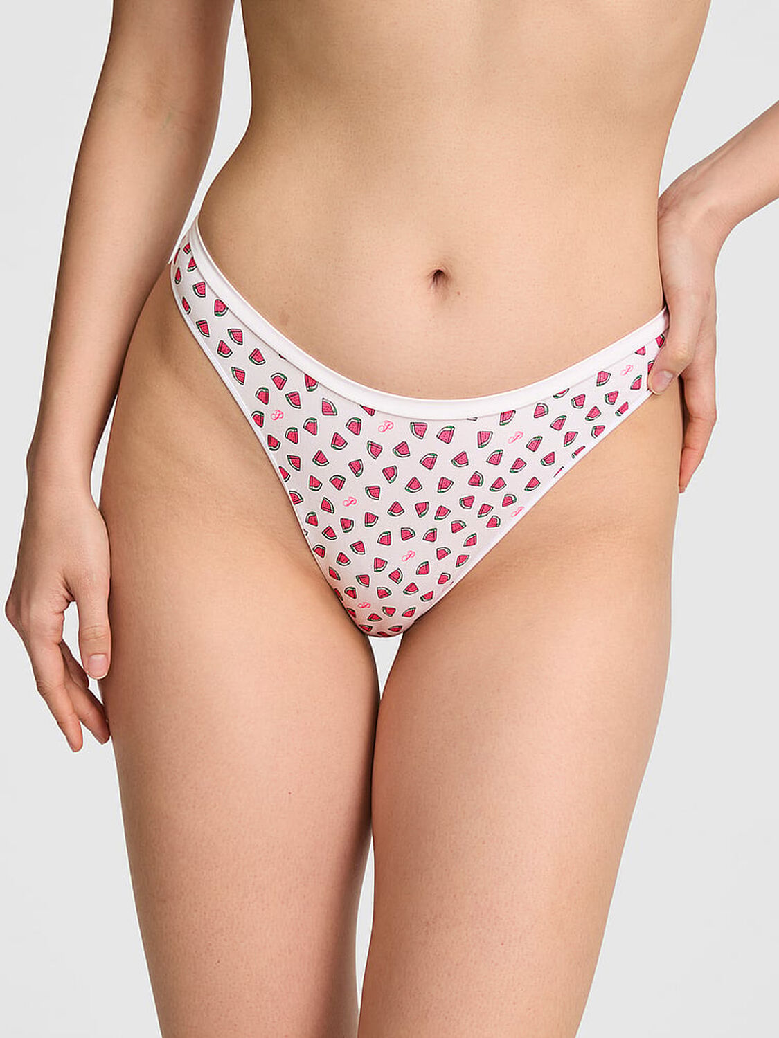 vs Pink Seamless High-Leg Thong Panty 1 of 2 