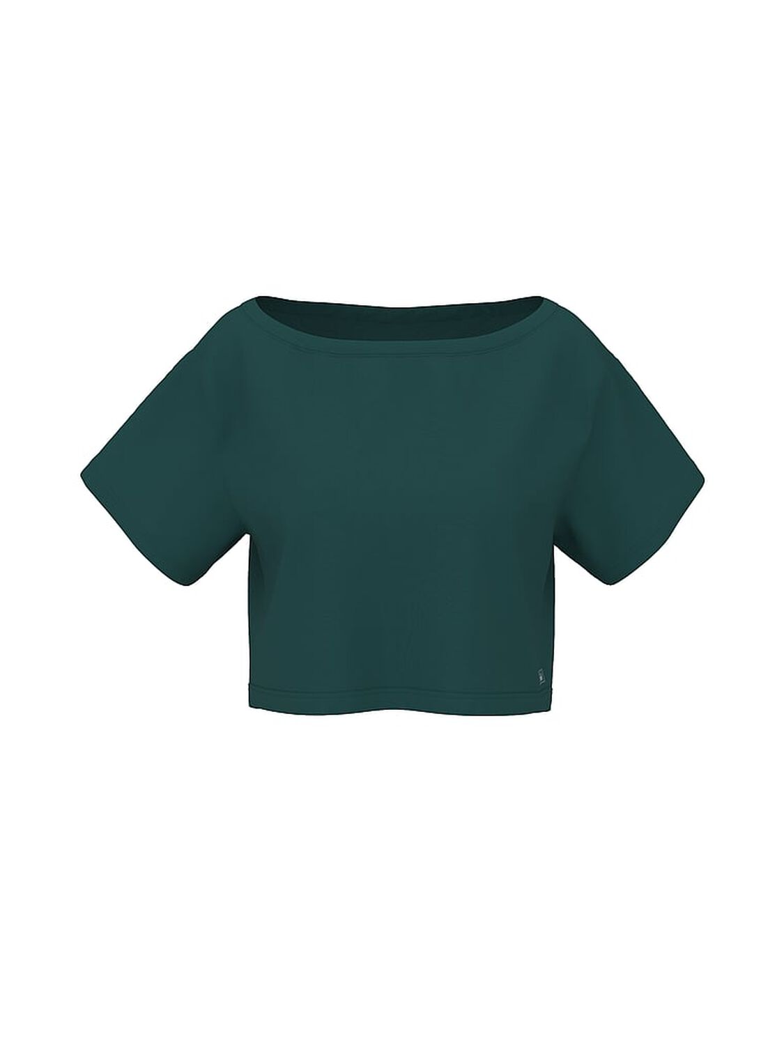 vs Pink Slouchy Cropped Sleepshirt Deep Forest 3 of 3 