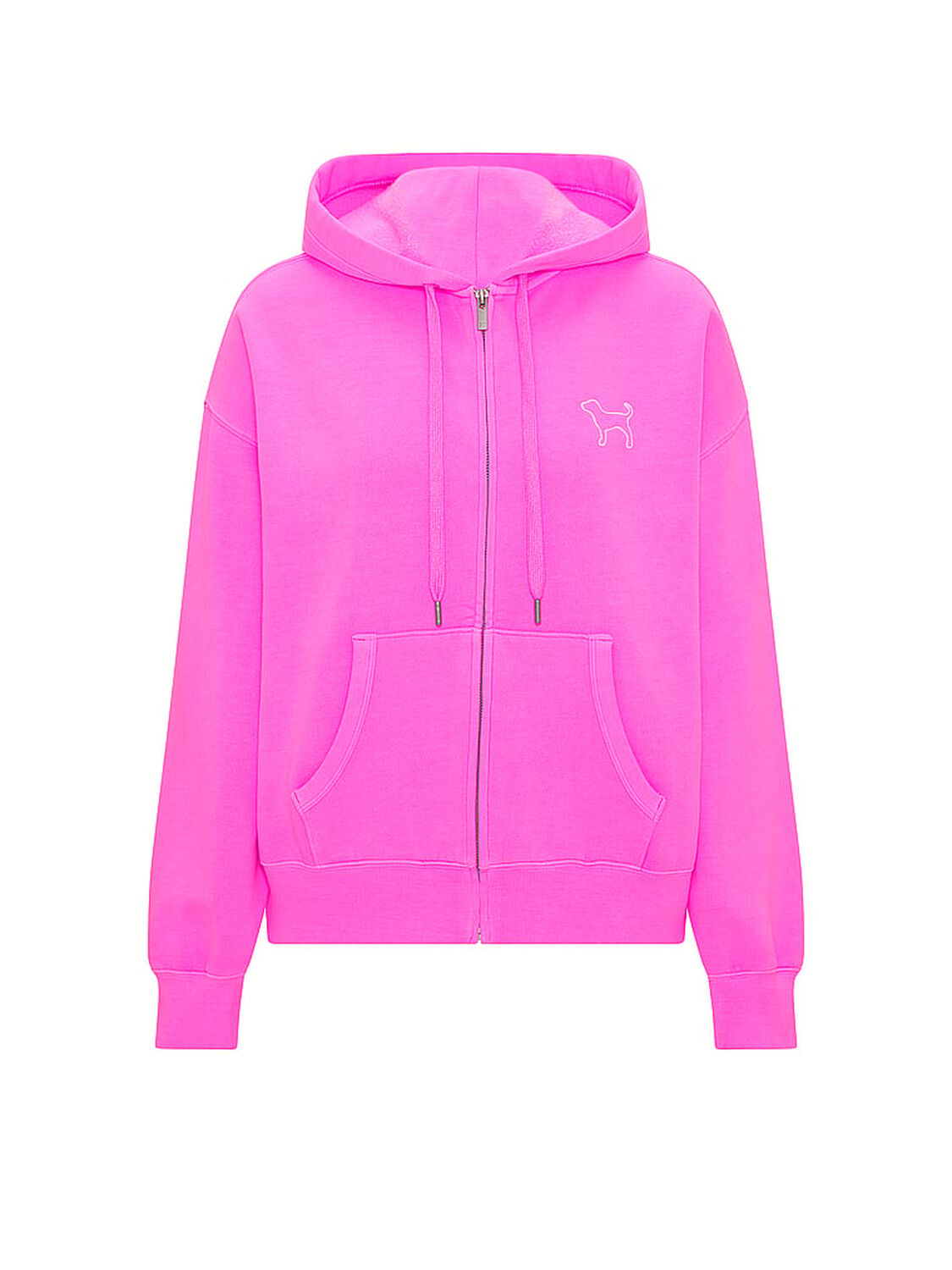 vs Pink Campus Fleece&trade; Full-Zip Hoodie Pink Berry 3 of 3 
