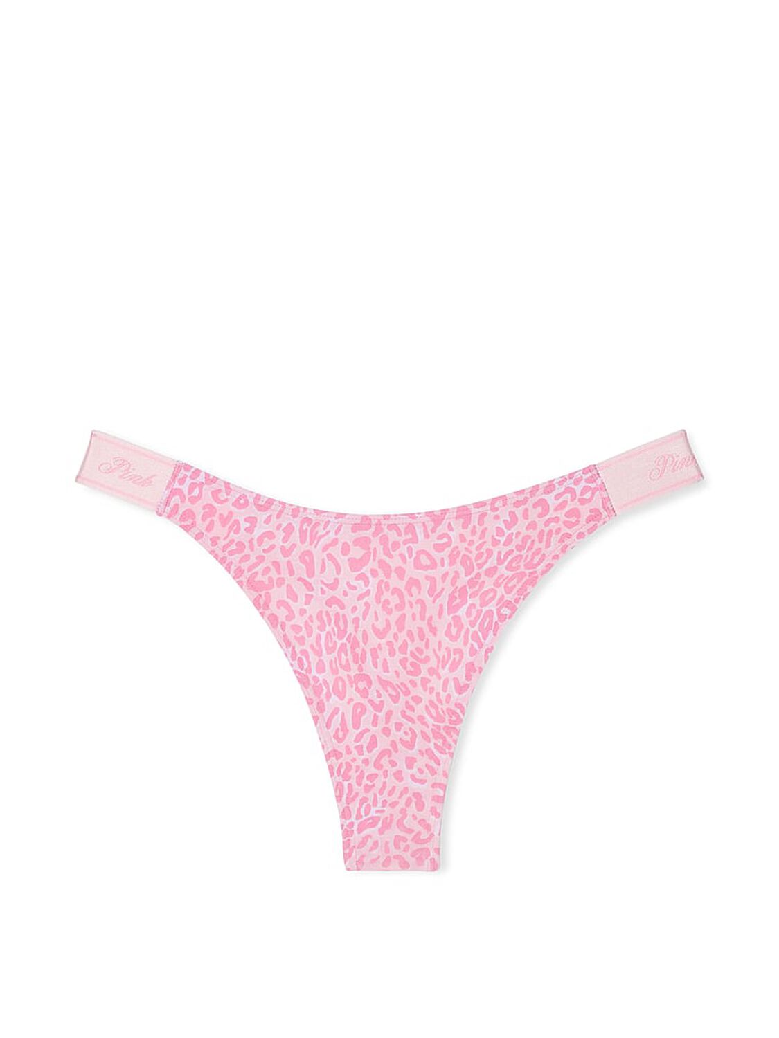 vs Pink Logo Cotton High-Leg Thong Panty 3 of 3 
