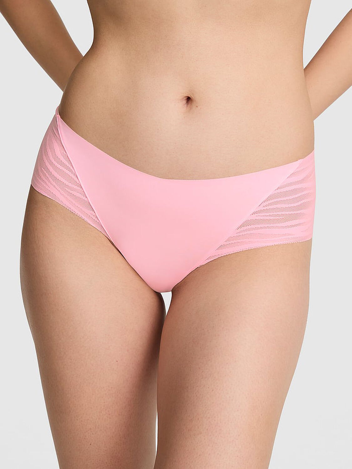 vs Pink No-Show Cheeky Panty Boardwalk Pink 1 of 2 