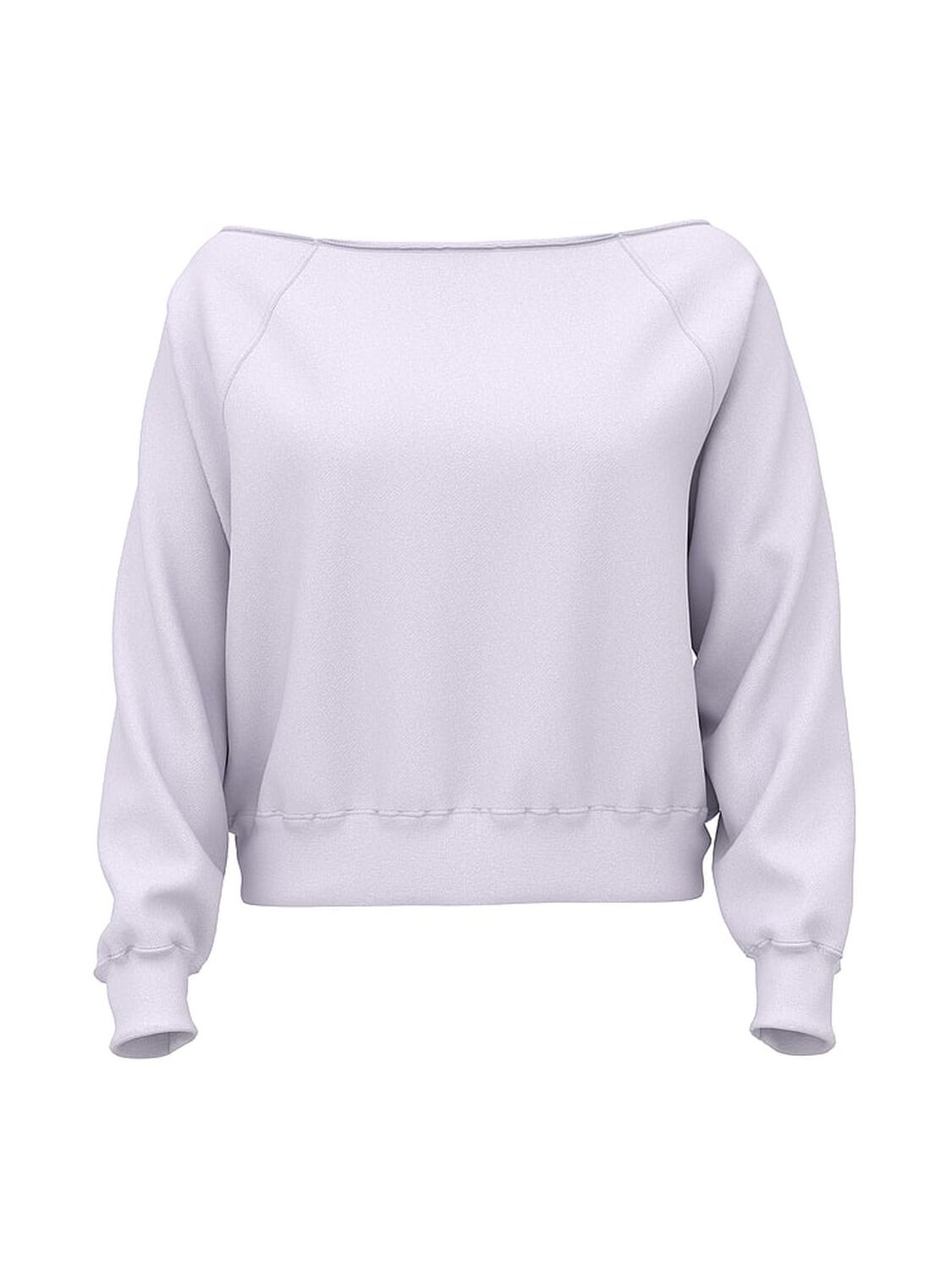 vs Pink Ivy Fleece Off-The-Shoulder Sweatshirt Purple Whisper 3 of 3 