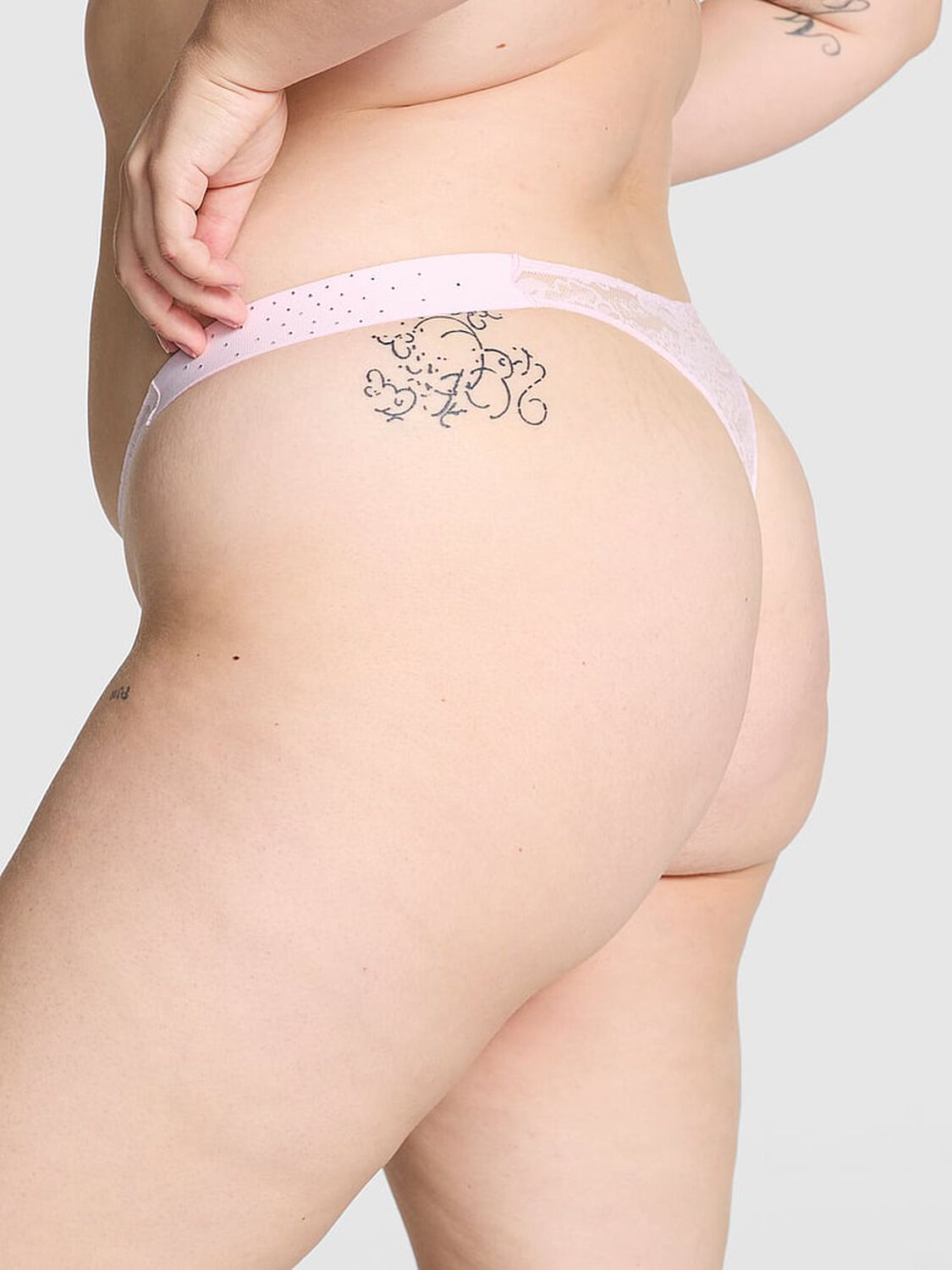 vs Pink Wink High-Leg Thong Panty Pink Tulip 2 of 3 