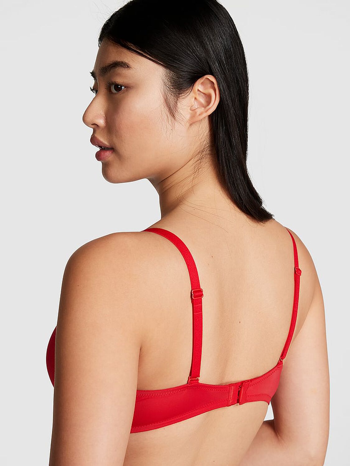 vs Pink Wear Everywhere Wear Everywhere Push-Up Bra Red Pepper 2 of 3 
