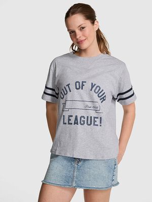 Campus Cotton&trade; V-Stitch Crewneck Boxy Tee