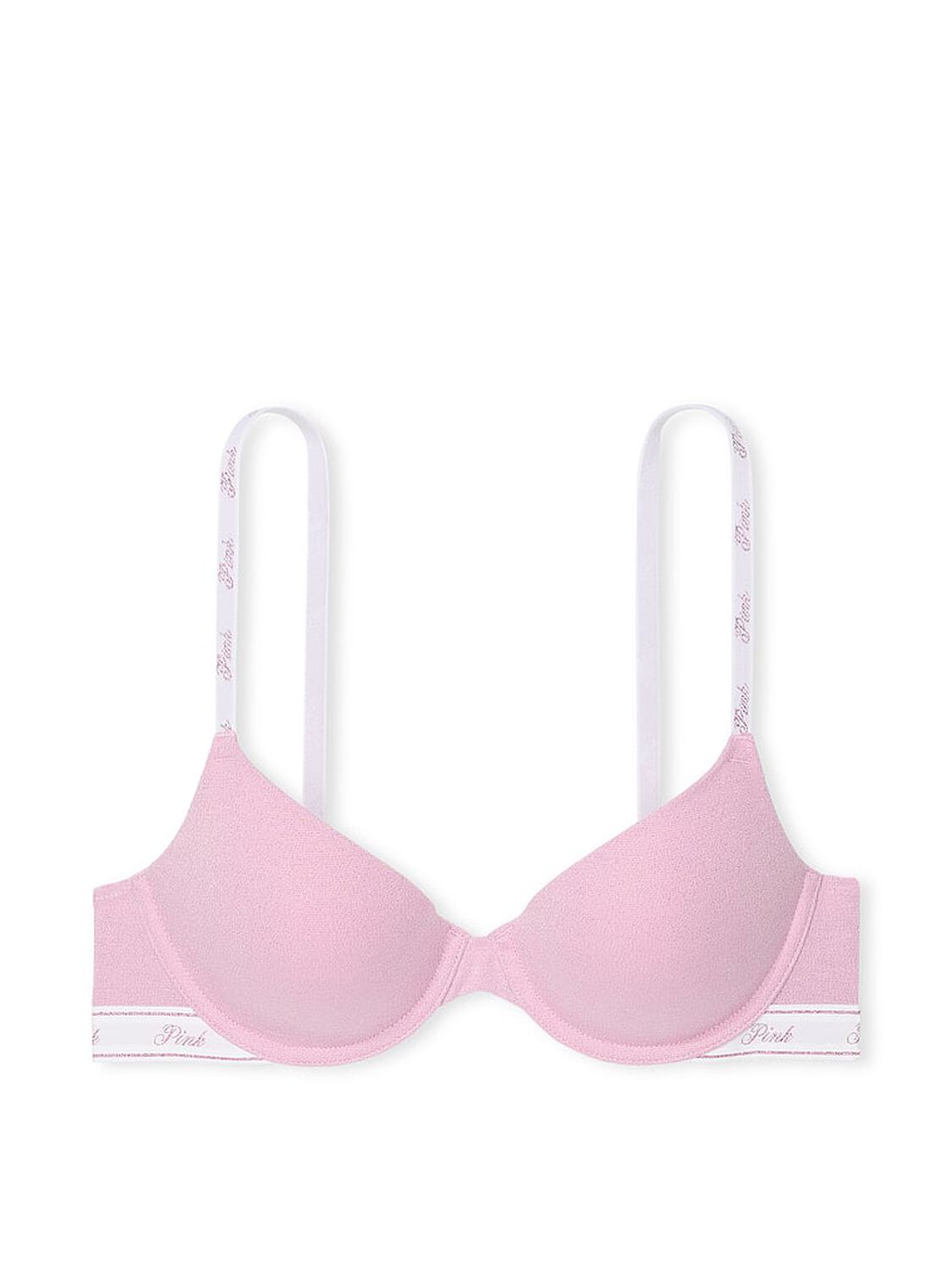 vs Pink Wear Everywhere Wear Everywhere Lightly Lined T-Shirt Bra Petal Pink 3 of 4 