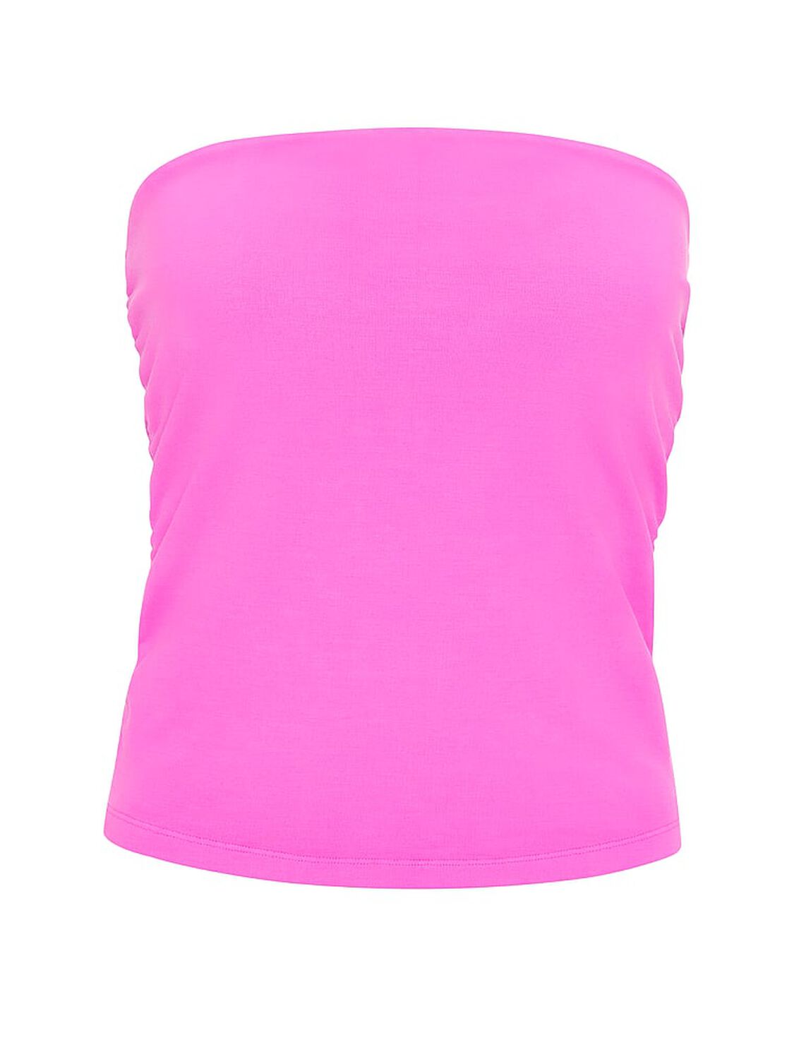 vs Pink All-Day Cotton&trade; Side-Ruched Tube Top Pink Berry Wash 3 of 3 