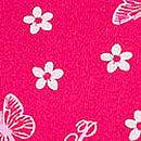 Seamless Hiphugger Panty, Hot Stuff Butterfly Hibiscus Print, swatch