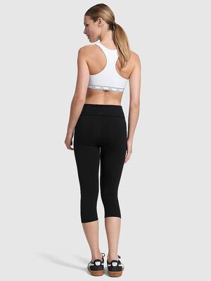 All-Day Cotton Foldover Capri Leggings