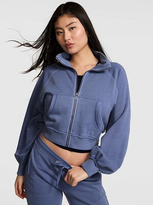 Campus Terry&trade; Mock-Neck Full-Zip Sweatshirt