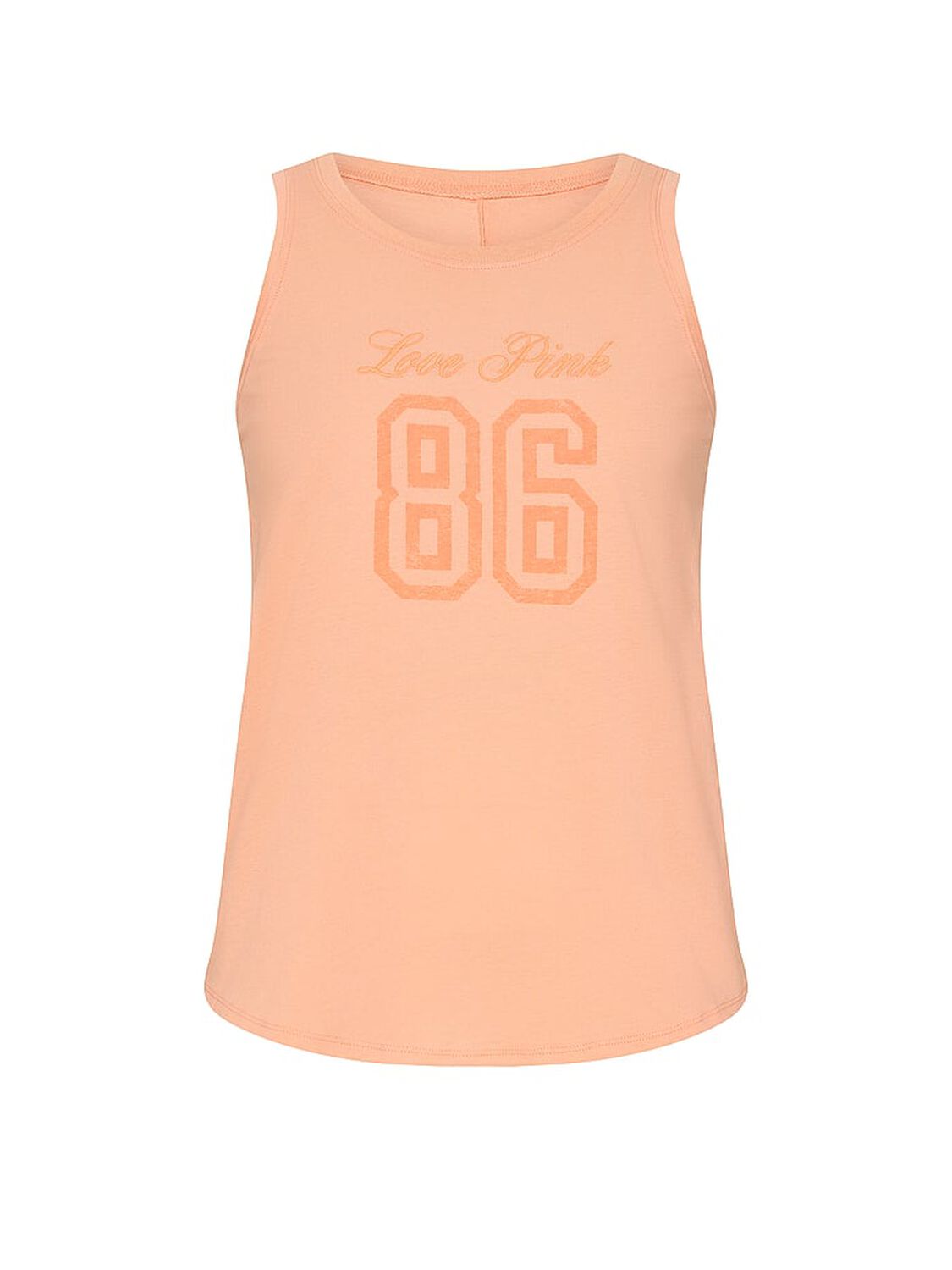 vs Pink Campus Cotton&trade; Tank Top Peach Tree 3 of 4 