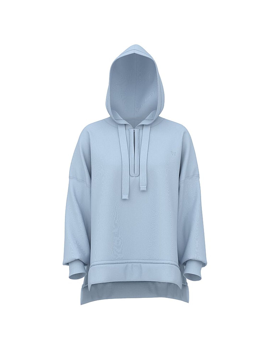 vs Pink Ivy Fleece Tunic Hoodie Icy Blue 3 of 3 