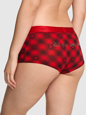 Logo Cotton Shine Boyshort Panty