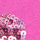 Campus Cotton Bling Long-Sleeve Tee, Pink Fire, swatch