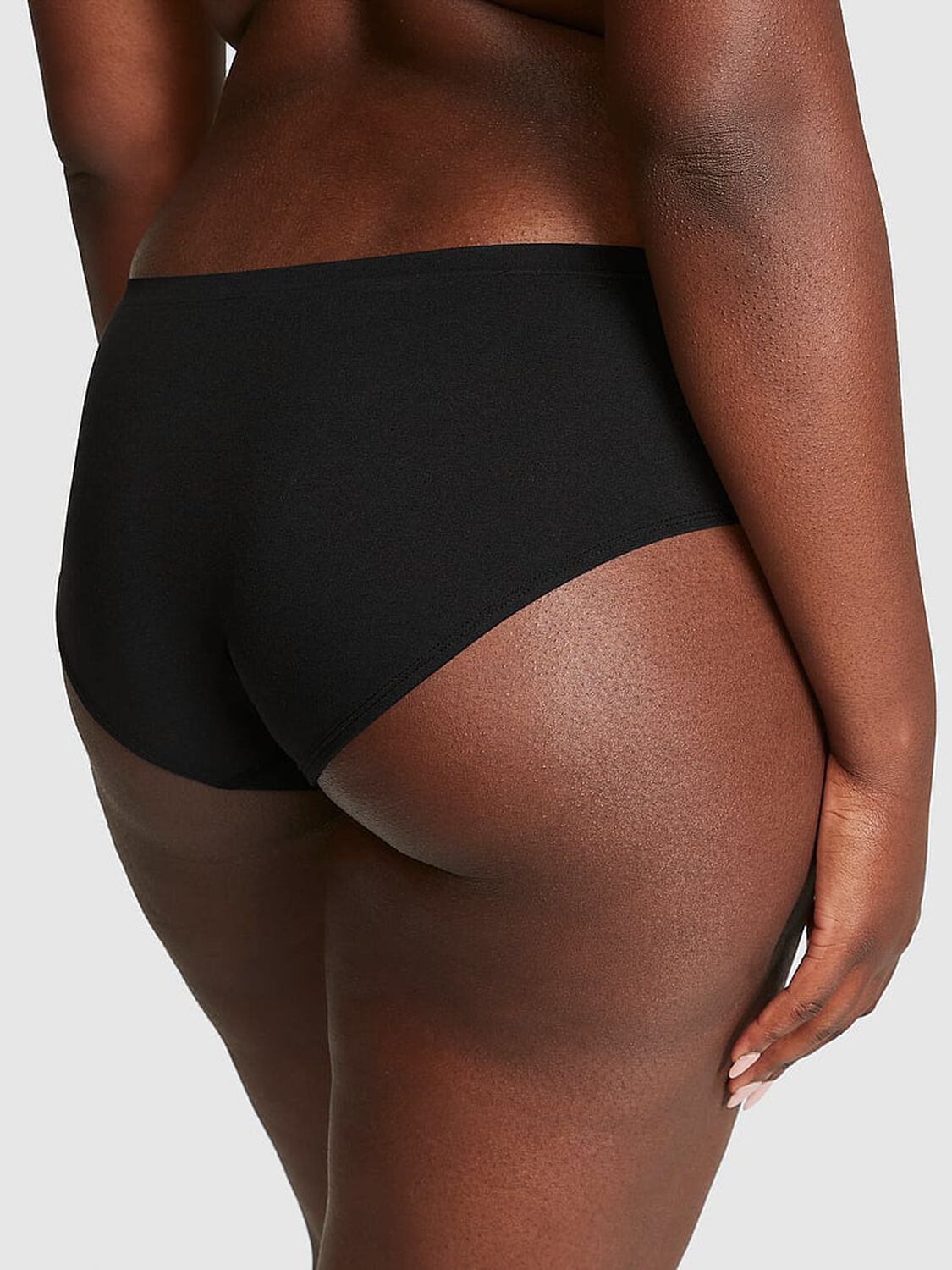 vs Pink Seamless Hiphugger Panty Pure Black 2 of 3 