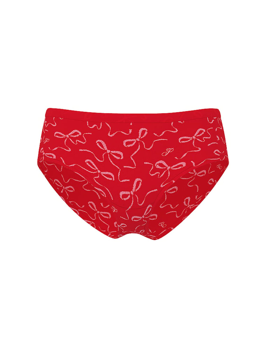 vs Pink Seamless Hiphugger Panty Bright Vermillion Bow Print 3 of 3 