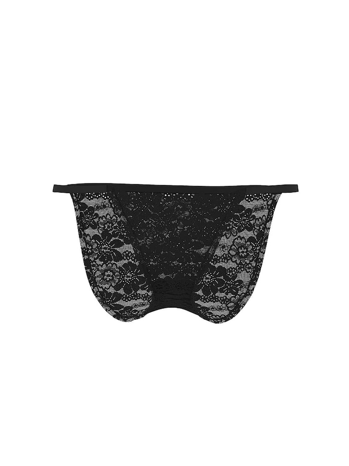 vs Pink Lace String Bikini Panty Black 3 of 3 