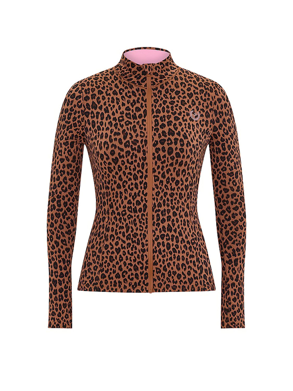 vs Pink PINK Relay&trade; Full-Zip Jacket Leopard 3 of 3 