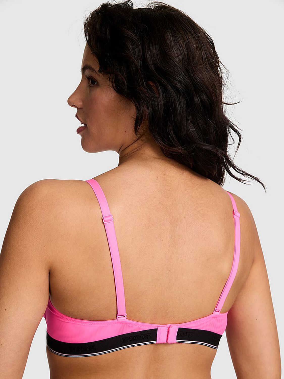 vs Pink Wear Everywhere Wear Everywhere Lightly Lined T-Shirt Bra Radiant Rose 2 of 2 