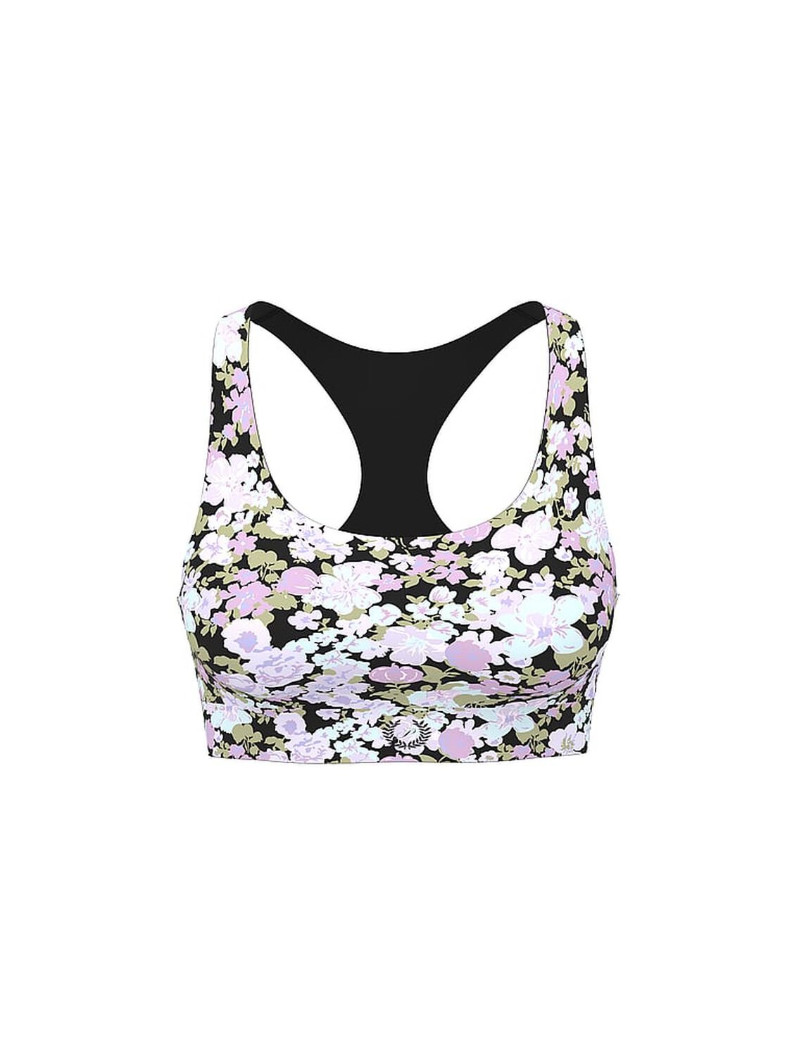 vs Pink PINK Relay&trade; Reversible Racerback Sports Bra Floral Print 3 of 4 