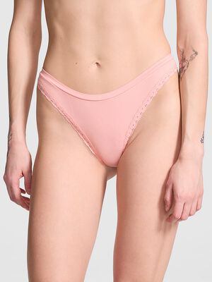 Seamless High-Leg Thong Panty
