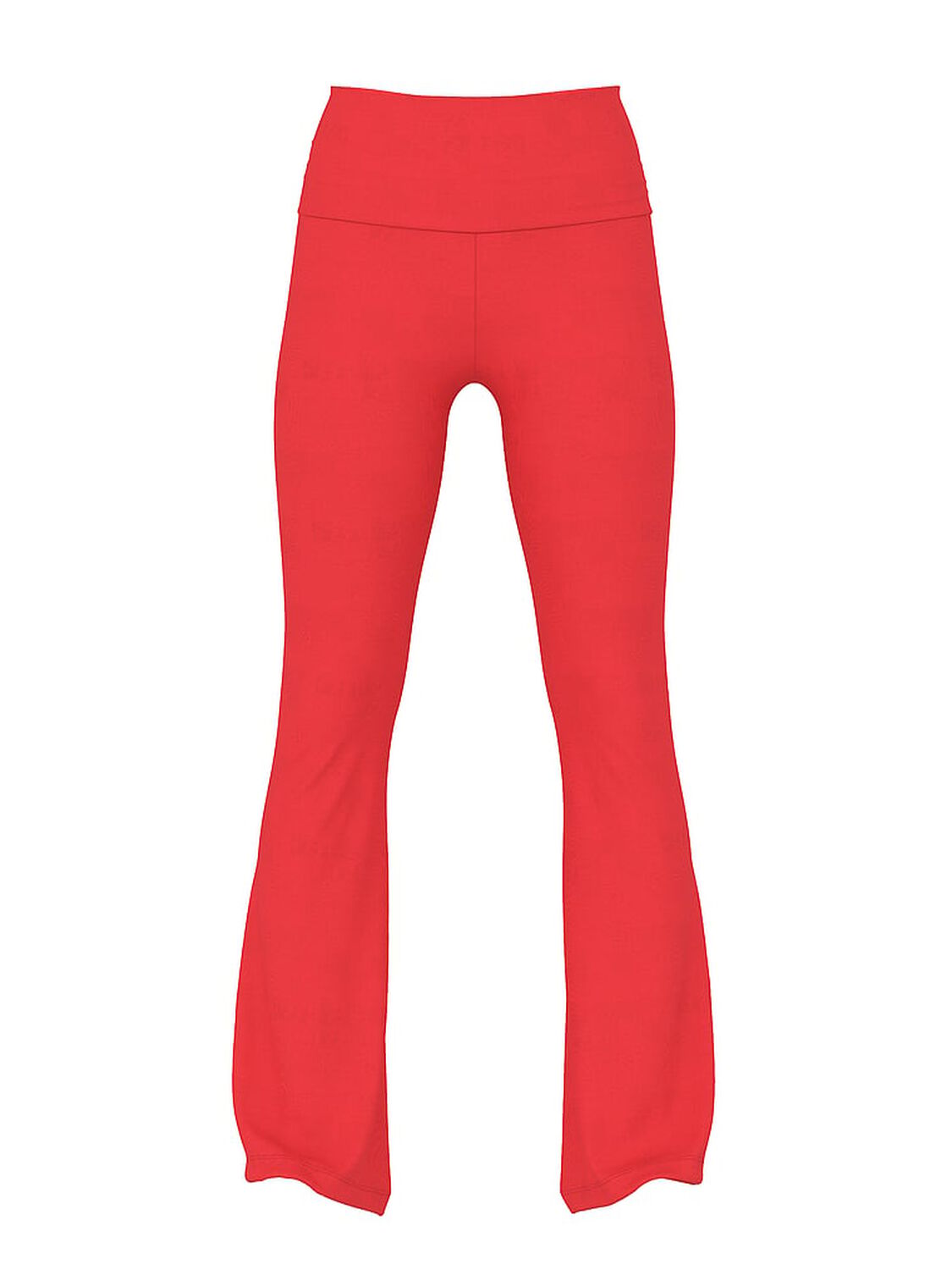 vs Pink All-Day Cotton Foldover Flare Leggings Red Pepper Glitter 1 of 2 