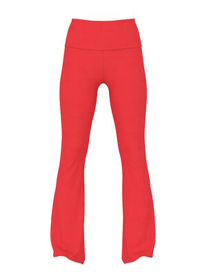 All-Day Cotton Foldover Flare Leggings