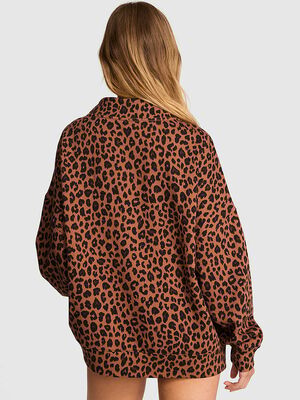 Campus Fleece&trade; Oversized Mock-Neck Sweatshirt