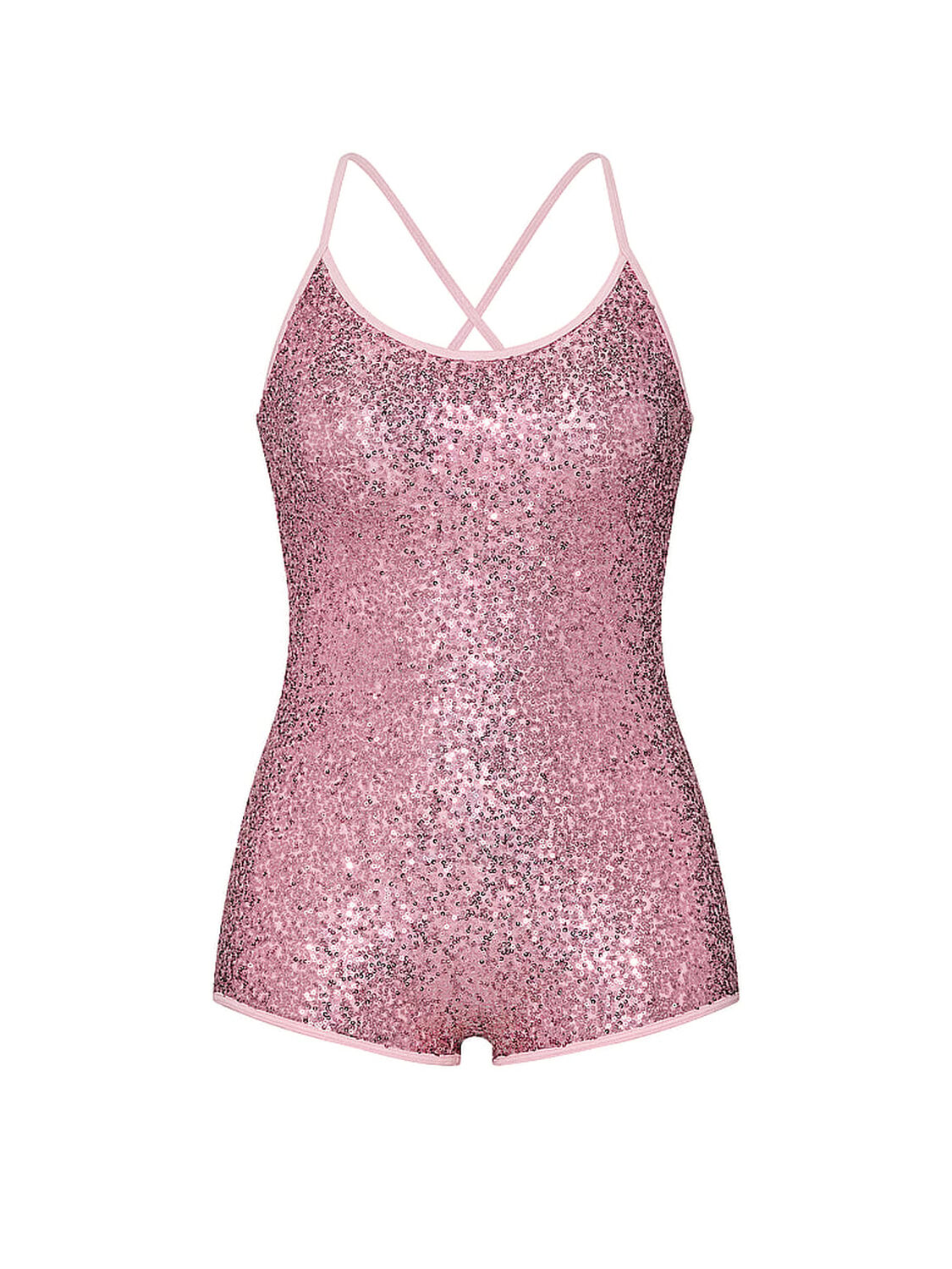 pink Pink Strappy Onesie Swimsuit Boardwalk Pink 3 of 3 